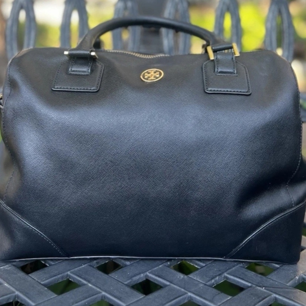 Tory Burch Black Leather Satchel